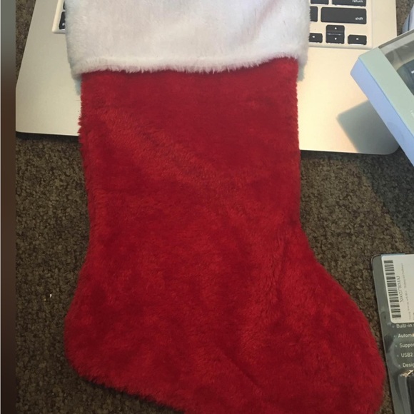 Classic Red and White Holiday Stocking - Picture 1 of 1